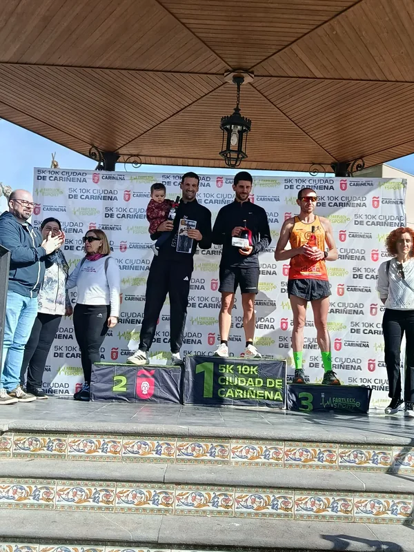 Podio 10K Ciudad de Cariñena 2026 - TRD segundo puesto